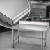Thumbnail image #3 for Advance Tabco 84-Inch x 24-Inch 14-Gauge 304 Stainless Steel Work Table with 5-Inch Backsplash