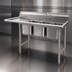Thumbnail image #3 for Eagle Group 414 Series Coved Corner Three-Compartment Sink with Left 18-Inch Drainboard
