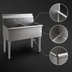 Thumbnail image #3 for Eagle Group Two-Compartment Utility Sink, 49-3/8
