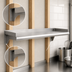 Thumbnail image #3 for Eagle Group Snap-n-Slide 60-Inch x 15-Inch Wall-Mounted Shelf, 14 Gauge 304 Stainless Steel, Rolled Front Edge