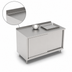 Thumbnail image #3 for John Boos Stainless Steel Enclosed Work Table with Cabinet Base and Sliding Doors, 48
