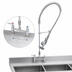Thumbnail image #3 for T&S Brass EasyInstall Deck-Mount Pre-Rinse Add-On Faucet with 8-Inch Adjustable Centers, 12-Inch Swing Spout, and 1.15 GPM Spray Valve