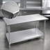 Thumbnail image #3 for Advance Tabco 108-Inch x 30-Inch Stainless Steel Work Table with Adjustable Undershelf