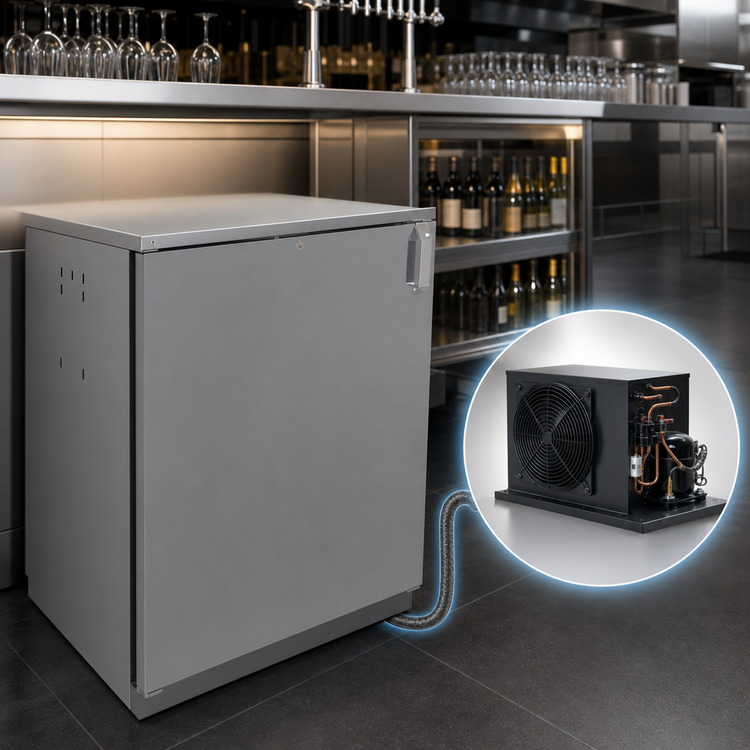 Product image #3 for Glastender CP1RB24 24-Inch Pass-Thru Back Bar Cooler, Remote Refrigeration, 2 Solid Swing Doors