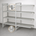 Thumbnail image #4 for Cambro Camshelving Premium 4-Tier Vented Polymer Add-On Shelving Unit, 24 x 72 x 84 Inches, Speckled Gray