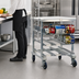 Thumbnail image #3 for New Age Mobile Counter-Height Can Storage Rack with Poly Top, 54 #10 or 72 #5 Can Capacity