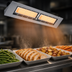 Thumbnail image #3 for Hatco Ultra-Glo 60 Inch Unlighted Double Ceramic Infrared Strip Heat Lamp Food Warmer