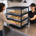 Thumbnail image #3 for Hatco Glo-Ray 24-Inch Countertop Pass-Thru Merchandising Warmer with 3-Tier Slanted Shelves