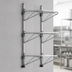 Thumbnail image #3 for Eagle Group Adjustable Post Wire Wall Mount Prepackaged End Unit for 14-Inch Deep Shelves, 54-Inch Posts, Chrome Plated