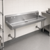 Thumbnail image #2 for John Boos 80-Inch Wall-Mount Stainless Steel Multi-Station Hand Wash Sink with 4 Single Faucet Holes