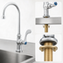 Thumbnail image #3 for T&S Brass Single Pantry Deck-Mount Faucet with 5-3/4-Inch Swivel/Rigid Gooseneck and 1.5 GPM VR Aerator