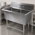 Thumbnail image #3 for John Boos Pro-Bowl 2-Compartment Commercial Sink with Legs, 18