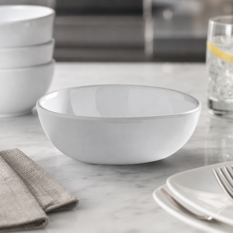 Product image #5 for American Metalcraft Crave Collection 16 oz. Round Coupe Melamine Bowl, Cloud