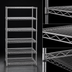 Thumbnail image #3 for Eagle Group Valu-Master Stationary 5-Tier Wire Shelving Starter Unit, 24 x 24 x 74 Inches, Pewter Gray Epoxy Finish