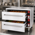Thumbnail image #3 for Vulcan VSL2 Slim-Line Low-Profile Two-Drawer Freestanding Stainless Steel Warming Drawer