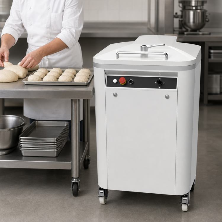 Product image #3 for Univex SQD48 Semi-Automatic Square Dough Divider Floor Model, 48-Piece Capacity