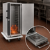Thumbnail image #3 for Heated Mobile Food Transport Cart with Universal Slides