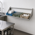 Thumbnail image #3 for Advance Tabco 62-Inch Wall-Mounted Tubular Sorting Shelf for 3 Full-Size Dish Racks