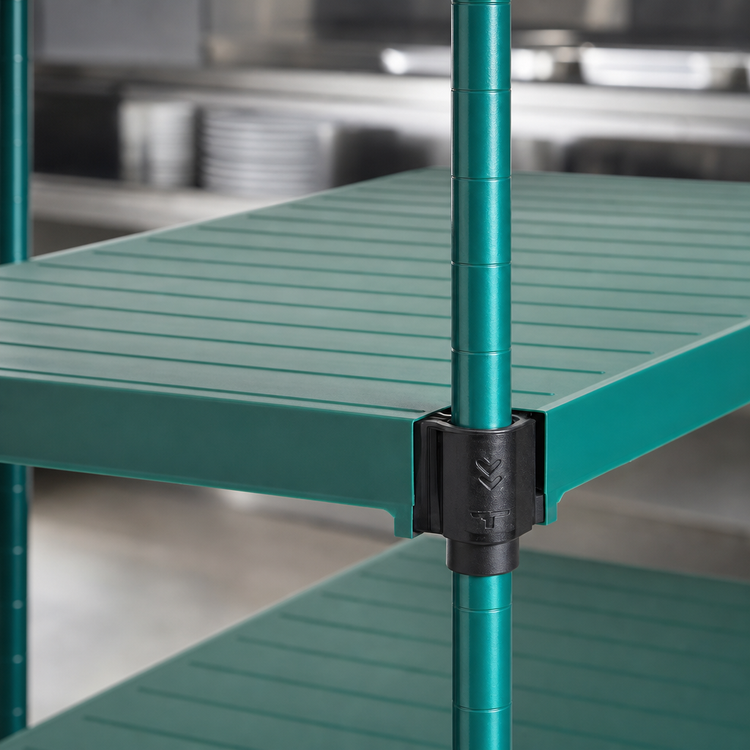 Product image #3 for Eagle Group QuadPLUS Solid Polymer Shelf Mat with QuadTruss Frame, 42 x 24 Inches, Green