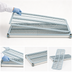 Thumbnail image #3 for MetroMax i 72-Inch x 18-Inch Blue Vented Polymer Shelf with Open Grid Mat and Microban