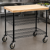 Thumbnail image #3 for Eagle QuadTruss 3-Tier Maple Top Demo Cart, 48 x 24 x 34 Inches, Black Epoxy Finish