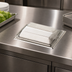 Thumbnail image #3 for Classic In-Counter Fullfold Napkin Dispenser, 750+ Capacity, Clear Face, Satin Stainless Finish
