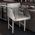 Thumbnail image #3 for Advance Tabco Underbar Basics Recessed Underbar Drainboard for Glass Storage, 15 x 23 Inch, Freestanding Stainless Steel