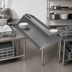 Thumbnail image #3 for John Boos Double-Sided Solid Stainless Steel Sorting Shelf for Soiled Dish Tables, 48 x 30-1/2 Inch