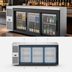 Thumbnail image #3 for True Premier Bar 72-Inch Three-Section Refrigerated Back Bar Cooler with 3 Sliding Glass Doors