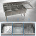 Thumbnail image #3 for 78-Inch Wide 3-Compartment Stainless Steel Sink With Right Drainboard