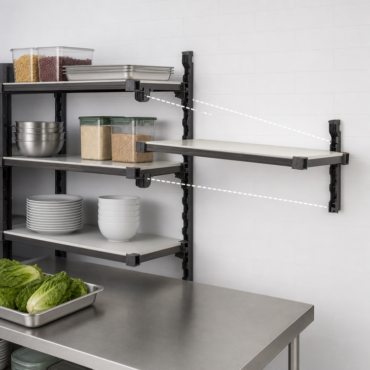 Product image #3 for Camshelving Elevation Series 14 x 30 Inch Solid Wall Shelving Add-On Shelf Kit