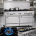 Thumbnail image #3 for Southbend Ultimate 60-Inch Gas Restaurant Range with 6 Burners, 24-Inch Charbroiler and 2 Convection Ovens