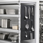 Thumbnail image #3 for Cambro Camshelving® CSPEGKIT18110 Pegboard Storage System, 18 x 48 Inch, ABS Plastic, Textured Matte Black