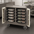 Thumbnail image #4 for Cambro MDC1520S20194 Low-Profile Insulated Double-Compartment Meal Delivery Cart for 20 15 x 20 Inch Trays