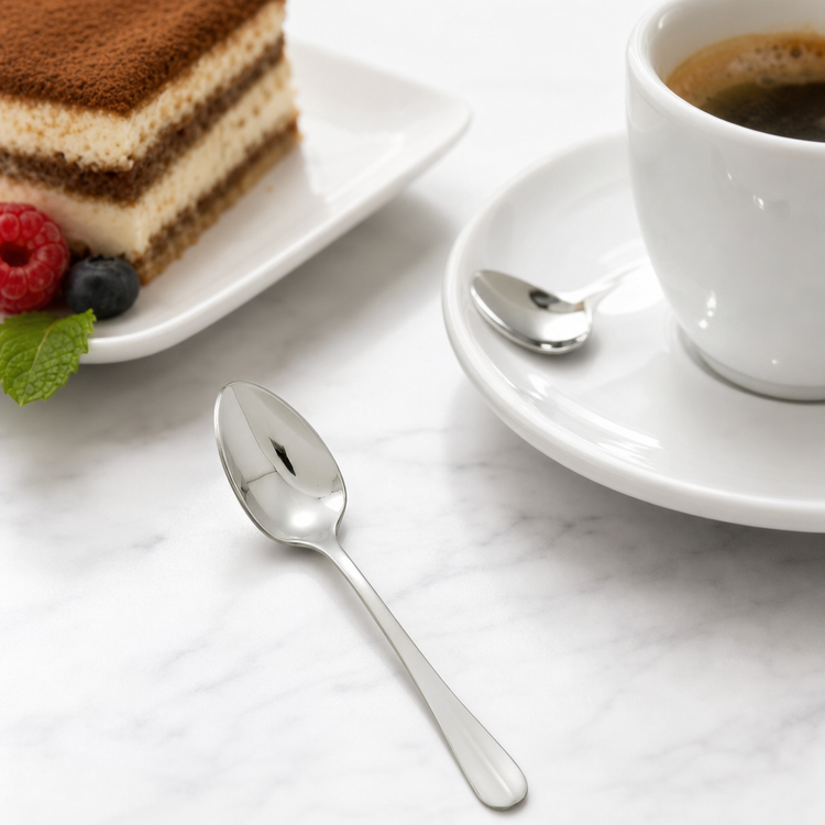 Product image #4 for Stanford 4-3/8 Inch Demitasse Spoon, 18/8 Stainless Steel, Extra Heavy Weight, Mirror Finish