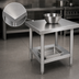 Thumbnail image #3 for Advance Tabco 30-Inch x 30-Inch Stainless Steel Equipment Stand with Adjustable Galvanized Undershelf