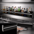 Thumbnail image #3 for Glastender 62-Inch Single Stainless Steel Speed Rail with PVC Sound-Deadened Covers