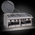 Thumbnail image #3 for Bakers Pride Dante Series C-72RS 72-Inch Radiant Gas Countertop Charbroiler