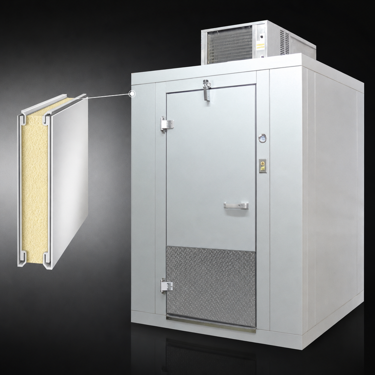 Product image #3 for Arctic Industries 8' x 8' Indoor Walk-In Freezer with Floor, -10°F Holding, Remote Pre-Assembled Refrigeration