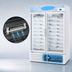 Thumbnail image #3 for Turbo Air Two-Section Ice Merchandiser Freezer with Triple-Pane Heated Glass Doors, 39.88 Cu. Ft.
