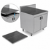 Thumbnail image #3 for Advance Tabco Prestige Supreme 48-Inch Stainless Steel Underbar Drainboard Cabinet with Removable Hinged Doors