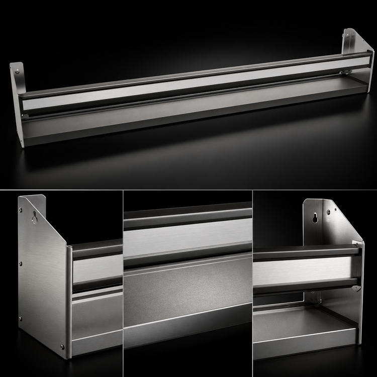 Product image #3 for Glastender SSR-44 44-Inch Single Speed Rail — Stainless Steel with PVC Sound-Deadening Covers