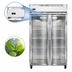 Thumbnail image #3 for Continental Refrigerator 2FSNSAGD Two-Section Display Freezer with Narrow Hinged Glass Doors