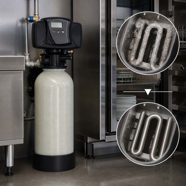Product image #3 for Antunes Commercial Point-of-Use Water Softener System, 6 Inch Wide x 27 Inch High, 120V