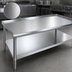 Thumbnail image #3 for Stallion Stainless Steel Equipment Stand with Adjustable Undershelf, 24W x 30D x 24H