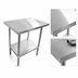 Thumbnail image #3 for Sapphire 30 Inch x 18 Inch Stainless Steel Flat Top Work Table with Undershelf