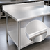 Thumbnail image #3 for Eagle Spec-Master 144-Inch x 36-Inch 14-Gauge Stainless Steel Work Table with 4-1/2-Inch Backsplash and Undershelf