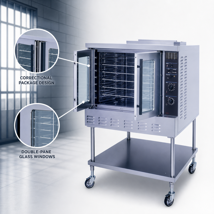 Product image #3 for Lang Strato Series Correctional Package Gas Baker's Depth Single Deck Convection Oven