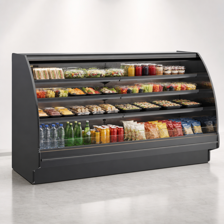 Product image #3 for Structural Concepts Fusion® Curved Profile Countertop Refrigerated Self-Service Display Case, Remote DX, 51 Inch