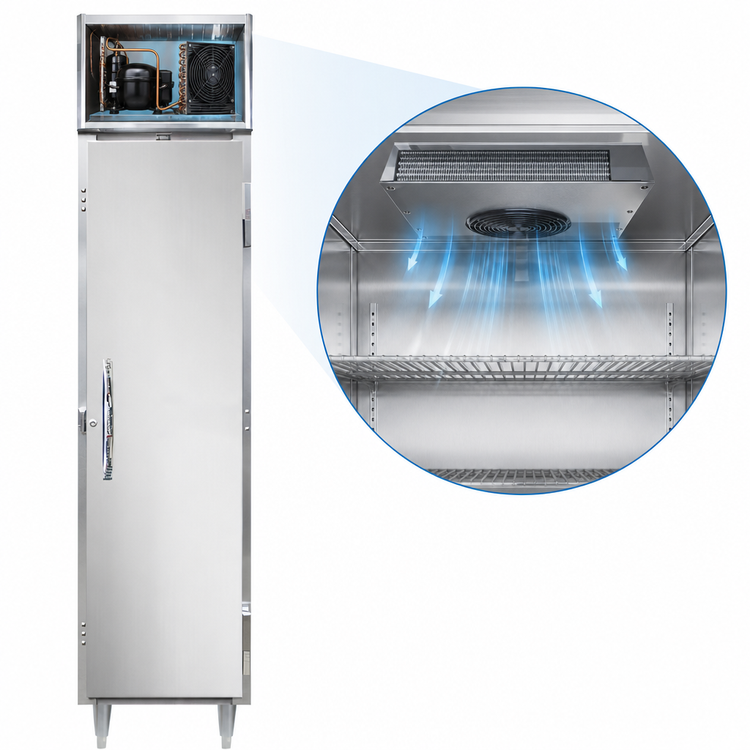 Product image #3 for Continental Refrigerator Designer Slim Line D1FSEN 1-Section Full-Height Reach-In Freezer